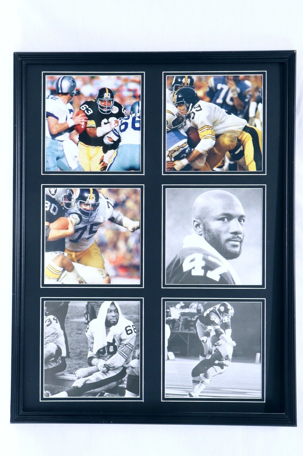  Pittsburgh Steelers Steel Curtain Defense Framed 18x24 Photo Set