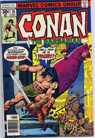 Conan the Barbarian #76 ORIGINAL Vintage 1977 Marvel Comics 