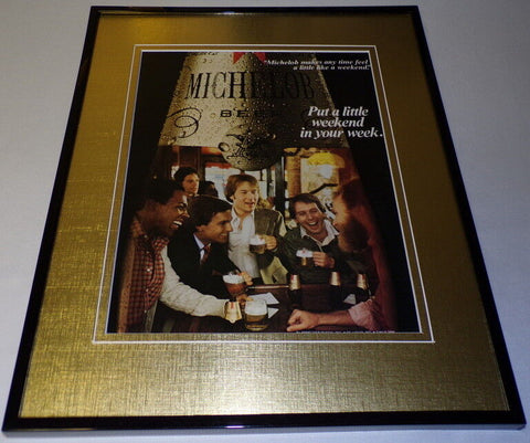 1981 Michelob Beer Framed 11x14 ORIGINAL Vintage Advertisement 	