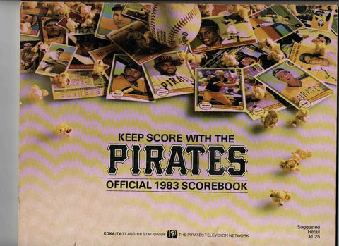 VINTAGE 1983 Pittsburgh Pirates Unscored Scorebook