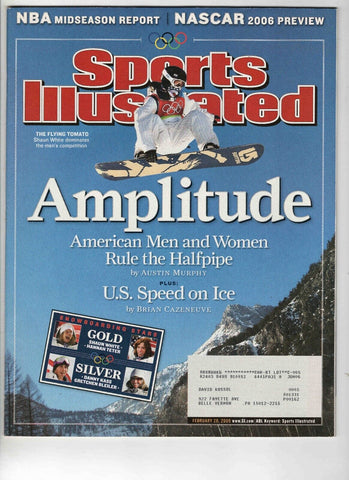 Feb 20 2006 Sports Illustrated Magazine Shaun White