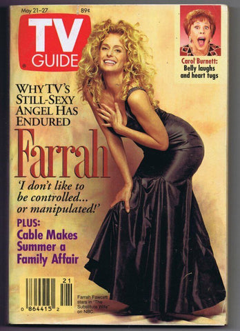 ORIGINAL Vintage TV Guide May 21, 1994 NO LABEL Farrah Fawcett