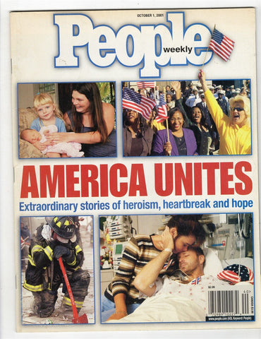 VINTAGE Oct 1 2001 People Magazine 9/11 New York America Unites