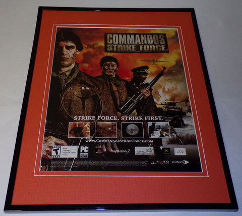 Commandos Strike Force 2006 PS2 XBox 11x14 Framed ORIGINAL Advertisement