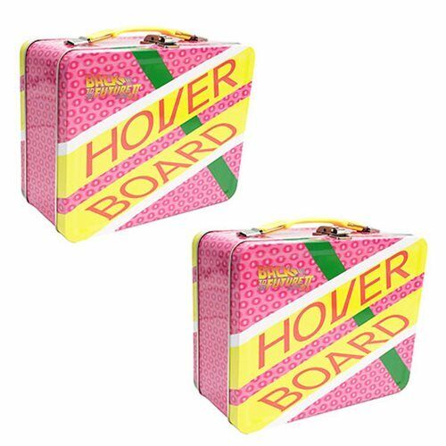 BRAND NEW 2021 Tin Totes Back to the Future II Hoverboard Retro Metal Lunch Box 