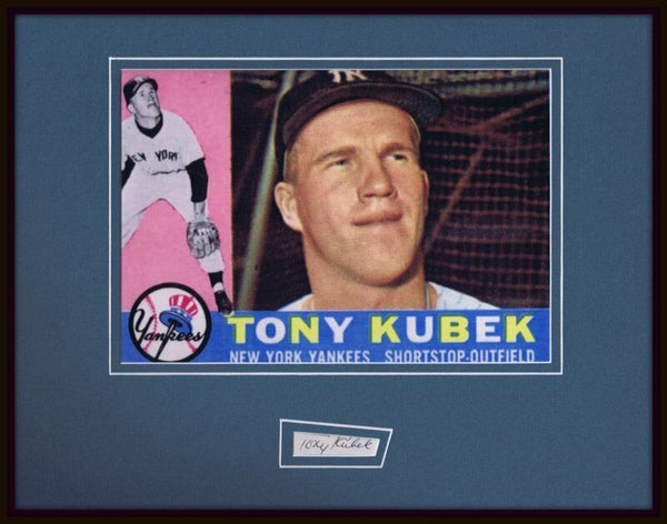 Tony Kubek Signed Framed 11x14 Photo Display Yankees 