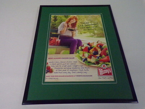 Morgan Smith 2012 Wendy's Framed 11x14 ORIGINAL Vintage Advertisement 