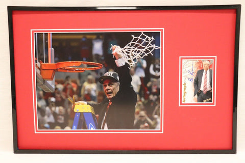 Bo Ryan Signed Framed 11x17 Photo Display FLEER Autographics Wisconsin