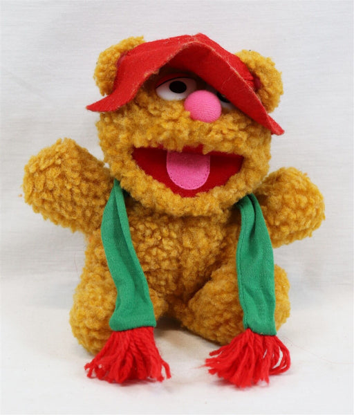 VINTAGE 1987 Muppets Christmas Fozzie Bear 8" Plush Doll