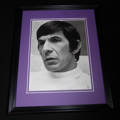 Leonard Nimoy 1971 Framed 11x14 Photo Display Star Trek