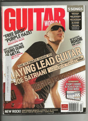 ORIGINAL Vintage April 2006 Guitar World Magazine Joe Satriani