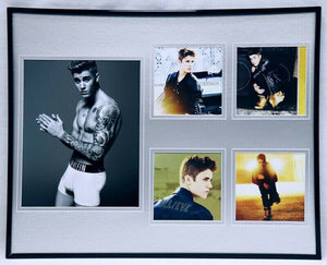 Justin Bieber Shirtless Framed 16x20 Photo Display