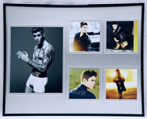 Justin Bieber Shirtless Framed 16x20 Photo Display