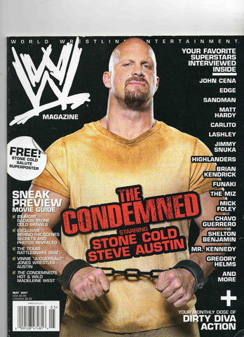 VINTAGE May 2007 WWE Magazine Stone Cold Steve Austin John Cena