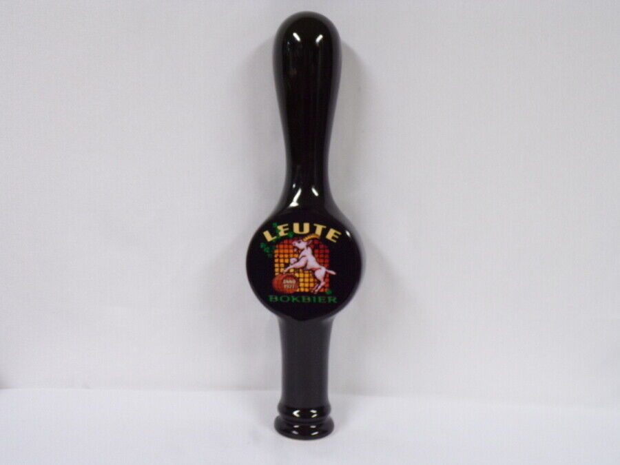 ORIGINAL Leute Bokbier Ale Beer Tap Handle RARE