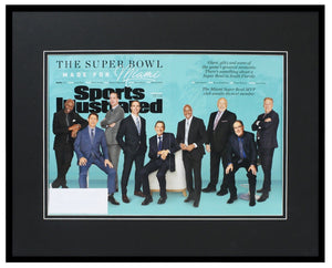 Sports Illustrated Feb 2020 Framed 16x20 Super Bowl MVPs Cover Manning Namath