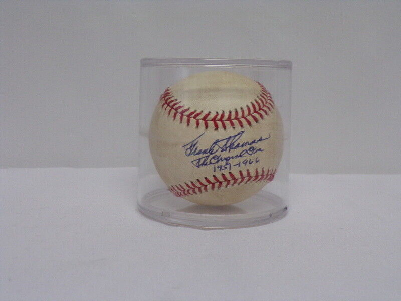 Frank Thomas 1999 Signed Len Coleman ONLB Original One Inscription Pirates