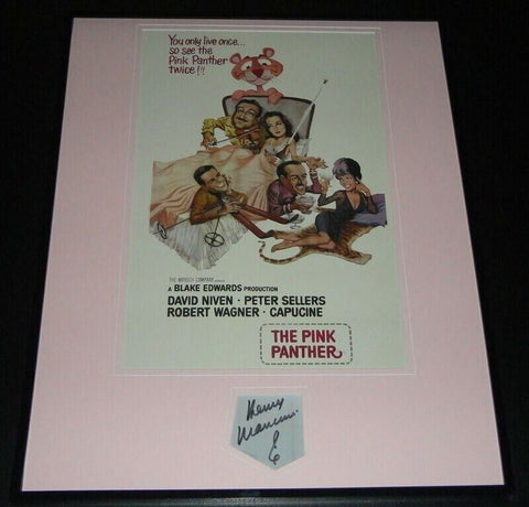 Henry Mancini Signed Framed 16x20 Photo Poster Display Pink Panther B