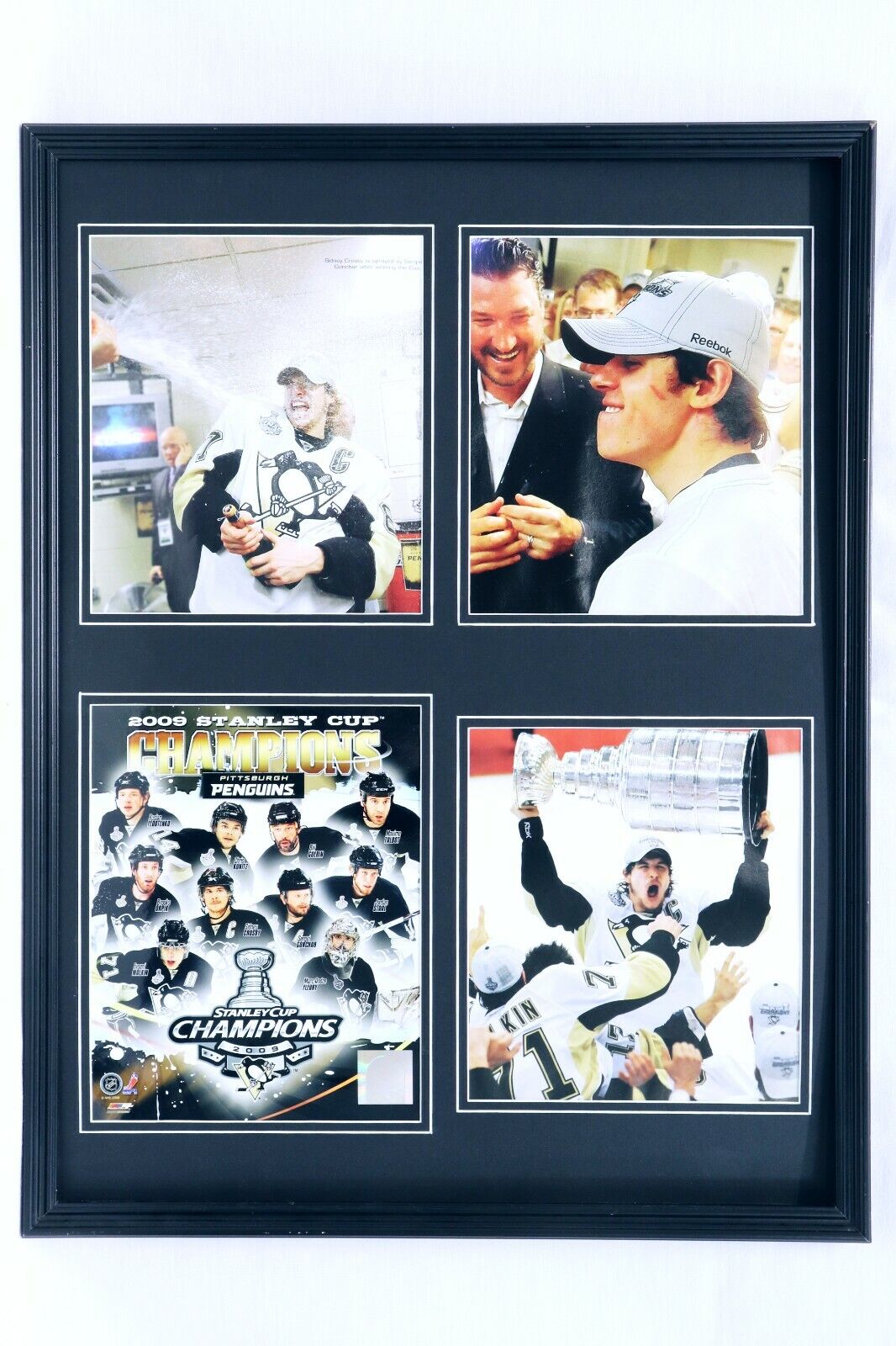 2009 Pittsburgh Penguins Stanley Cup Framed 18x24 Photo Collage S Crosby Malkin