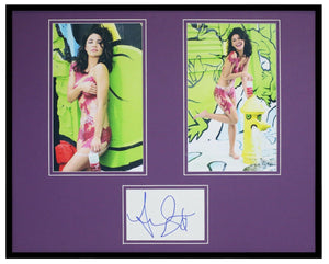 Jessica Szohr Signed Framed 16x20 Body Paint Photo Set AW Gossip Girl