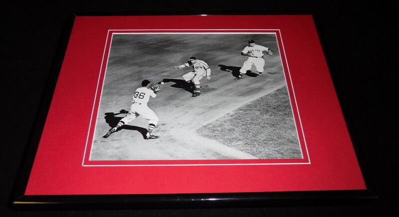 Stan Musial 1947 Rundown Framed 11x14 Photo Display Cardinals