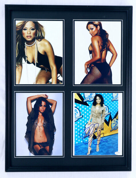 Christina Milian Signed Framed 18x24 Lingerie Photo Set JSA