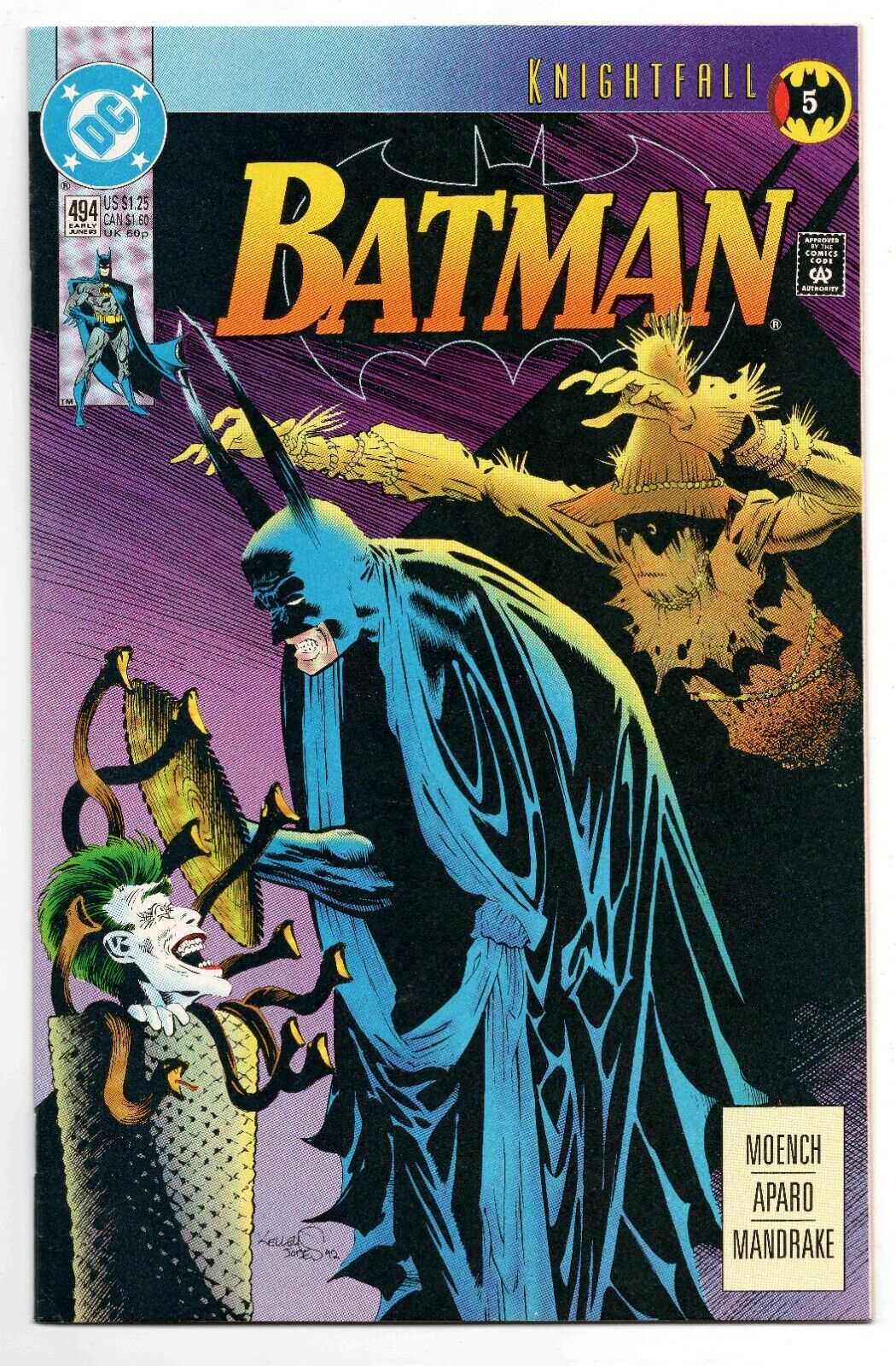 Batman #494 VINTAGE 1993 DC Comics