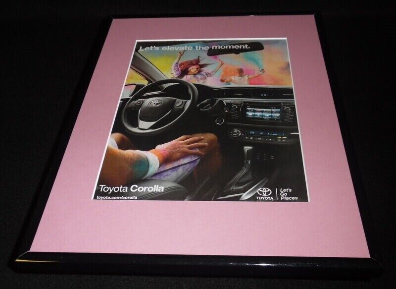 2015 Toyota Corolla Framed 11x14 ORIGINAL Advertisement F