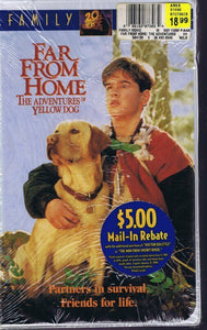 Far From Home Adventures of Yellow Dog VINTAGE SEALED VHS Cassette Clamshell