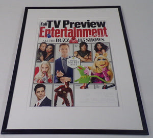 2015 Entertainment Weekly TV Preview Framed Cover Muppets Flash Empire Lady Gaga