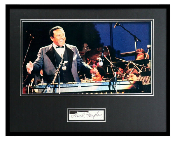 Lionel Hampton Signed Framed 16x20 Photo Display JSA 