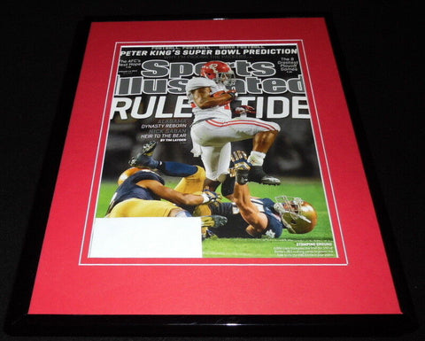 2013 Alabama National Champs Framed ORIGINAL Sports Illustrated Cover E Lacy