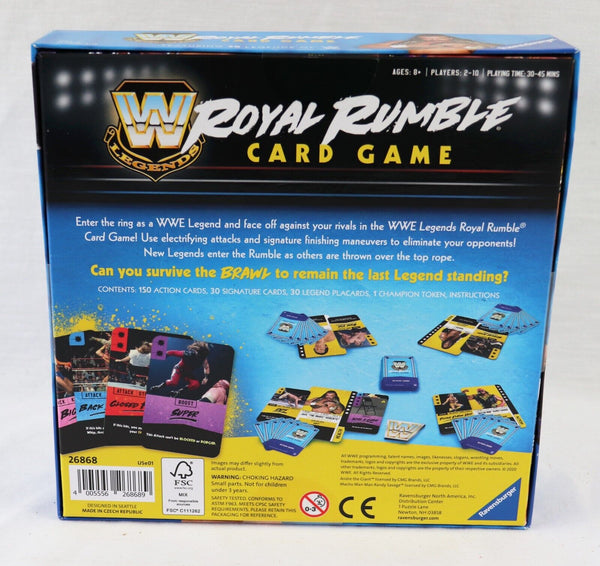 VINTAGE Ravensburger WWE Legends Royal Rumble Card Game Macho Man Randy Savage