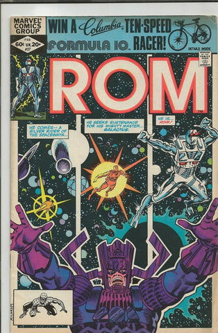 Rom #27 ORIGINAL Vintage 1982 Marvel Comics Galactus