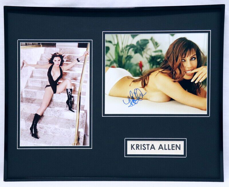 Krista Allen Signed Framed 16x20 Photo Set AW 