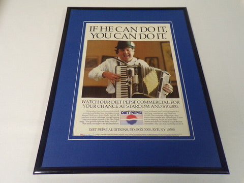 1991 Diet Pepsi 11x14 Framed ORIGINAL Vintage Advertisement 