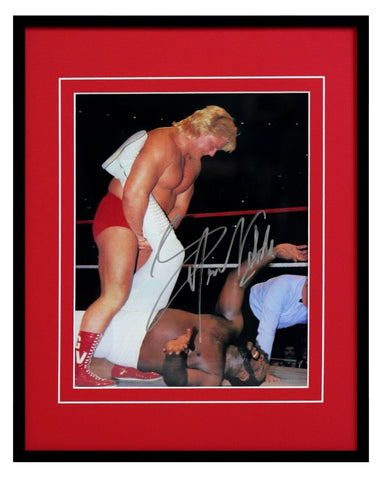 Greg the Hammer Valentine Signed Framed 11x14 Photo Display WWF