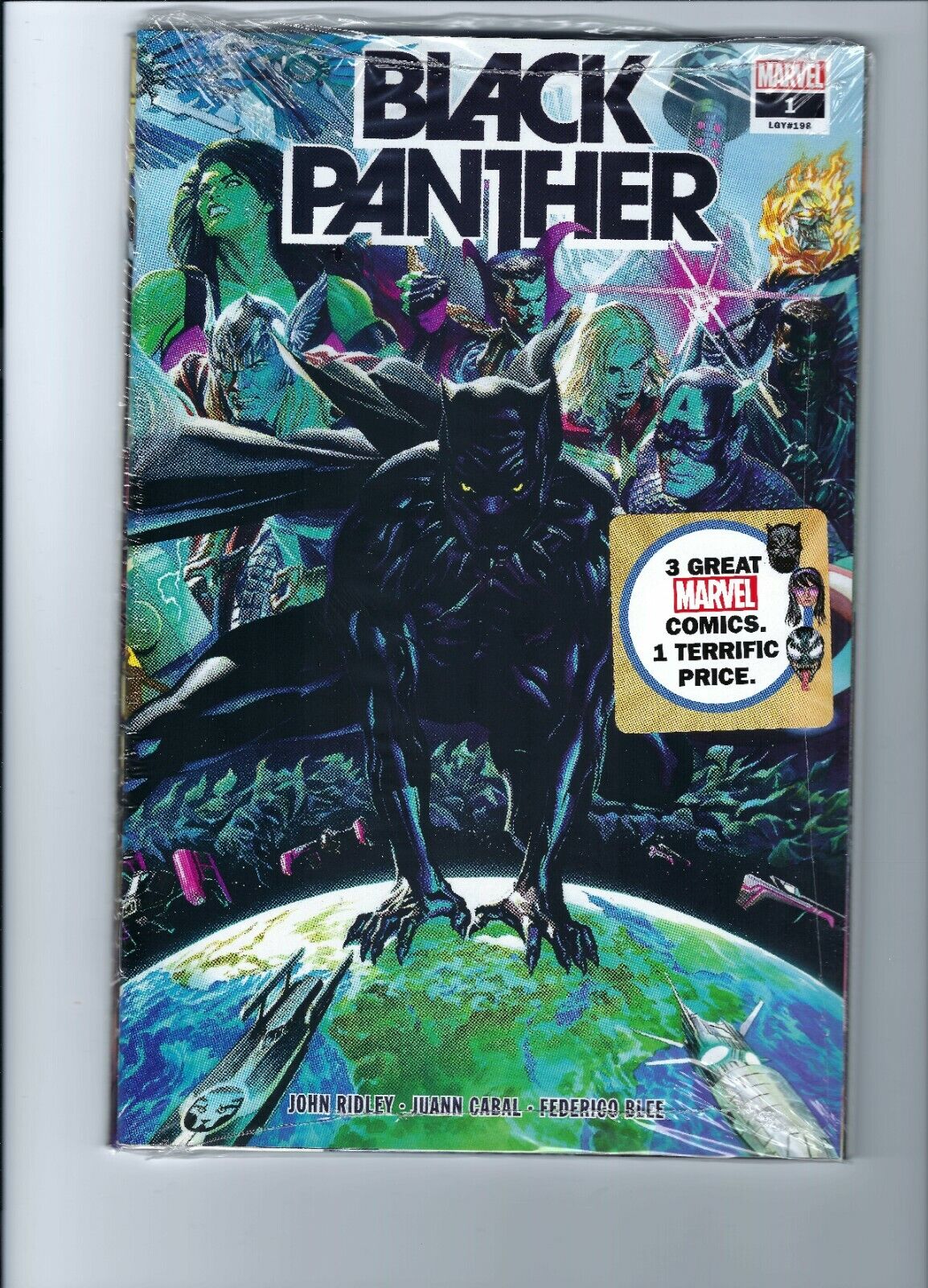 Black Panther #1 2022 Walmart Exclusive Marvel Comics 3 Pack  