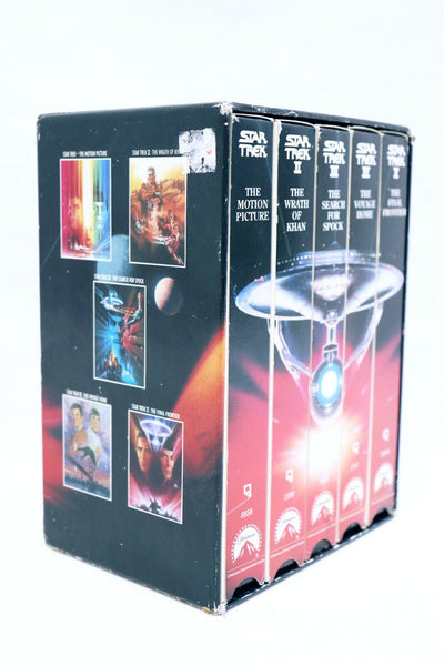 Star Trek Motion Picture I II III IV IV VINTAGE VHS Cassette Box Set 5 Movies