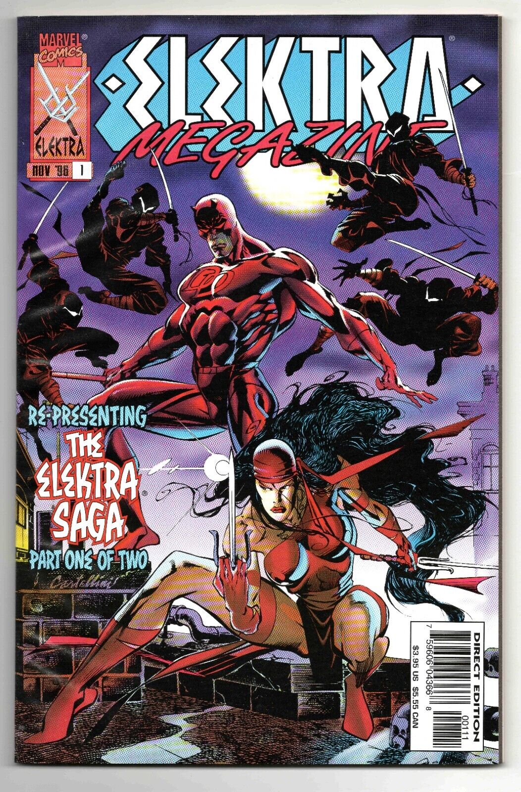 Elektra Megazine #1 VINTAGE 1996 Marvel Comics GGA