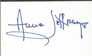 Anne Jeffreys Signed 3x5 Index Card Dick Tracy vs Cueball