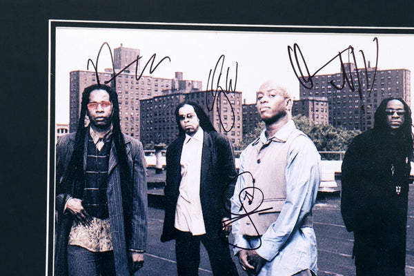 Living Colour Group Signed Framed 18x24 Stain CD & Photo Display