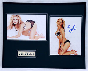 Julie Benz Signed Framed 16x20 Lingerie Photo Set Dexter Buffy