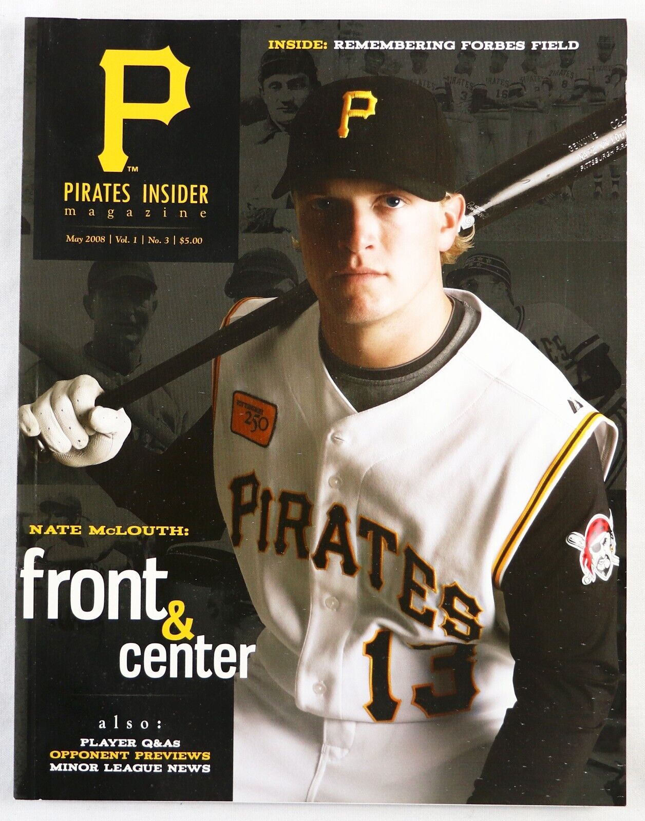 May 2008 Pittsburgh Pirates Insider Magazine Nate McLouth