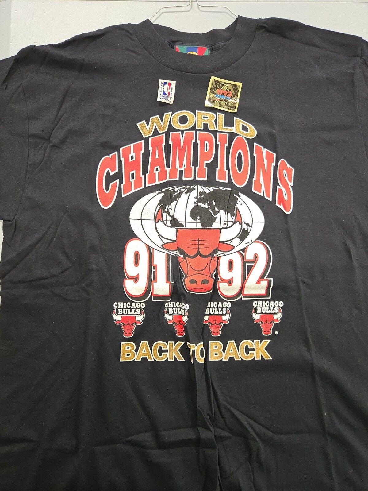 VINTAGE Deadstock 1992 Jostens Chicago Bulls Champs T-Shirt XL NWT