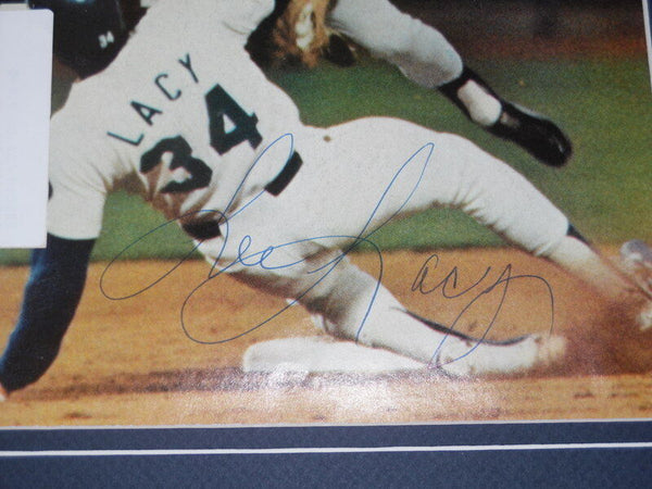 Lee Lacy Signed Framed 1978 Sports Illustrated Magazine Cover Dodgers