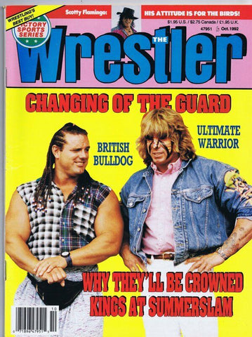 ORIGINAL Vintage October 1992 The Wrestler Magazine Ultimate Warrior 