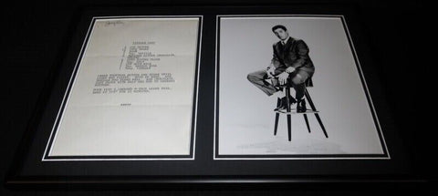 Jerry Lewis Framed 12x18 Vintage Vinegar Cake Recipe & Photo Display