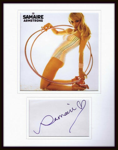 Samaire Armstrong Signed Framed 11x14 Photo Display JSA