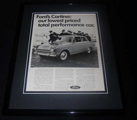 1966 Ford Cortina Framed 11x14 ORIGINAL Vintage Advertisement